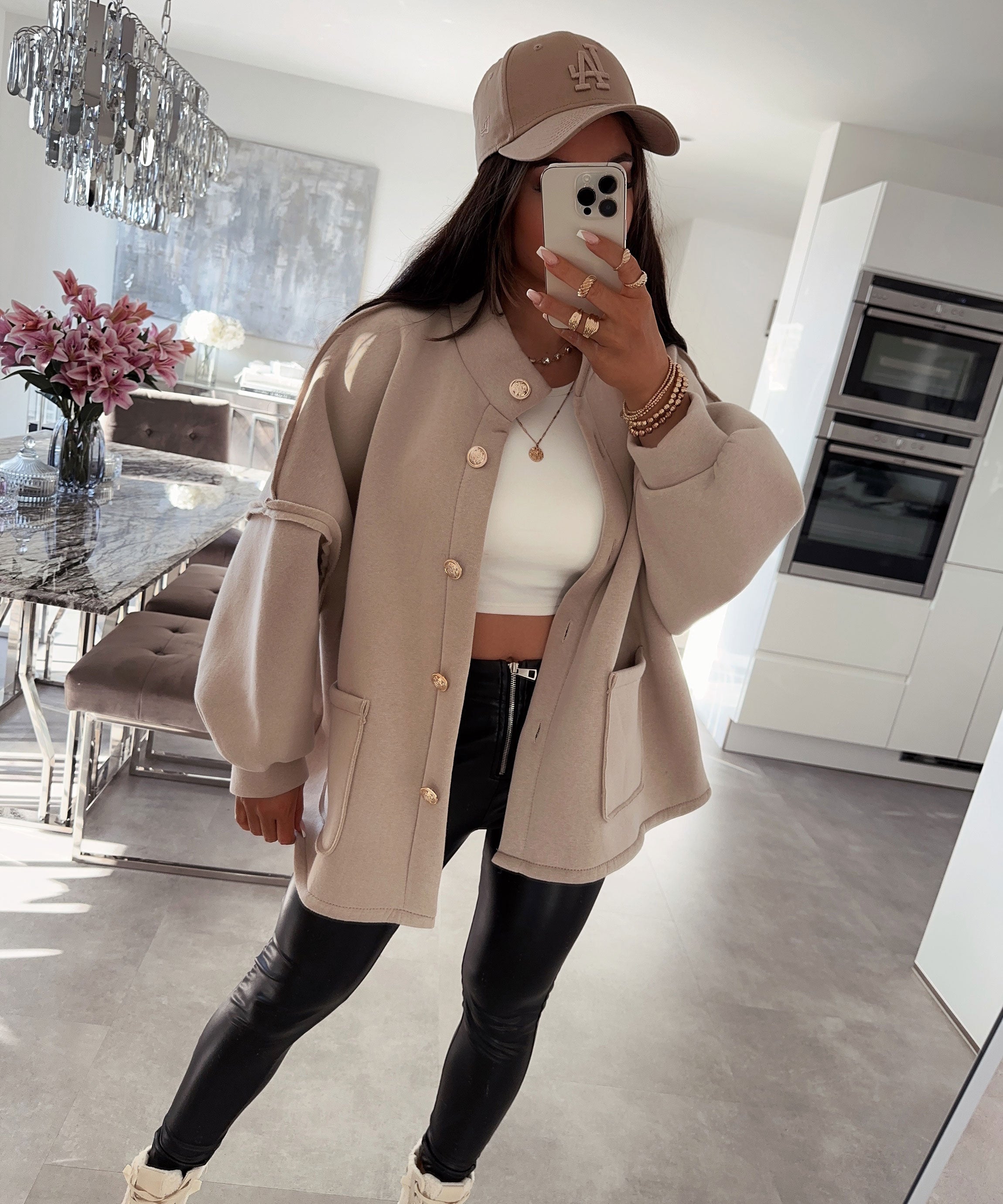 Beige oversized jacket Mine