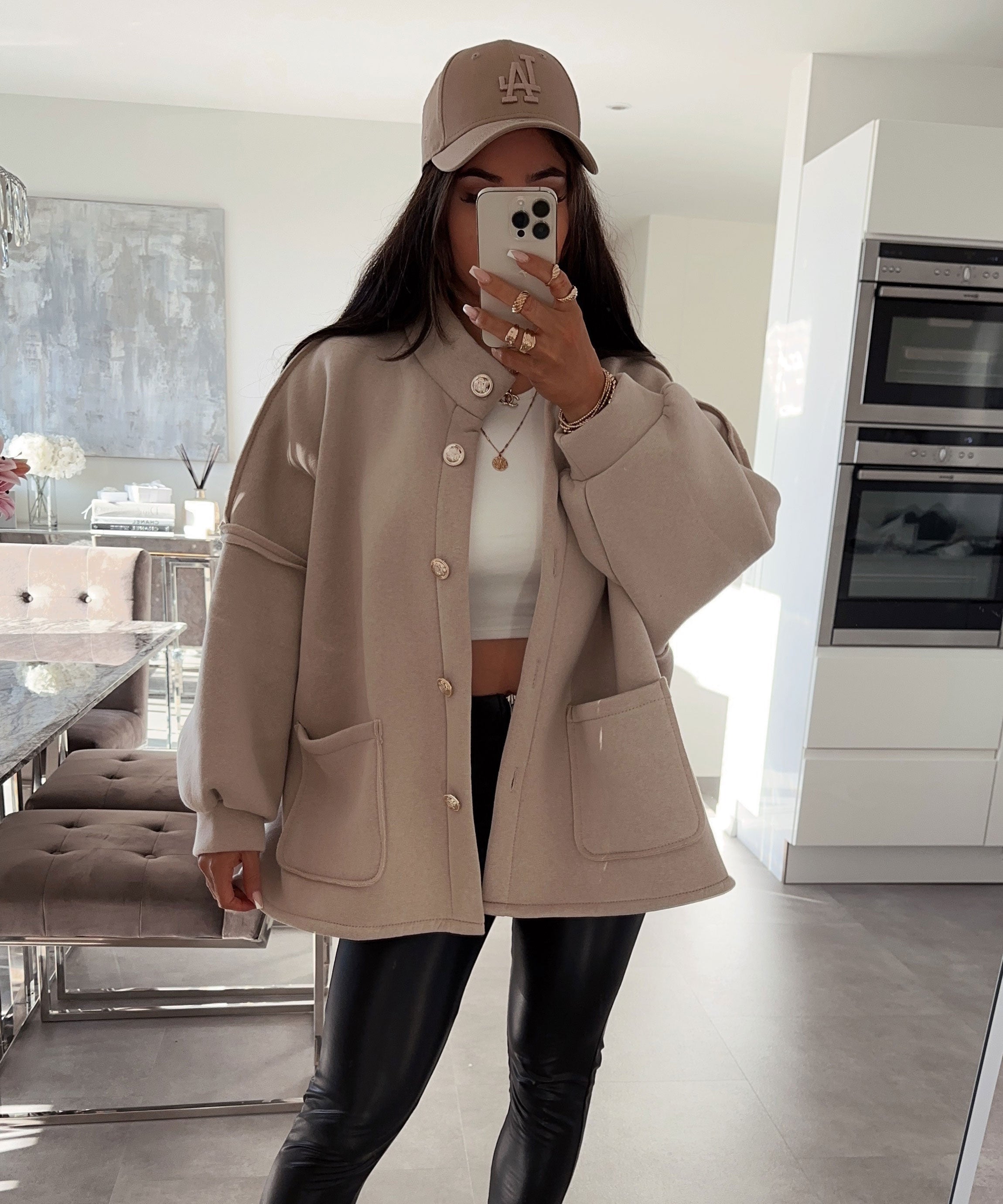 Beige oversized jacket Mine