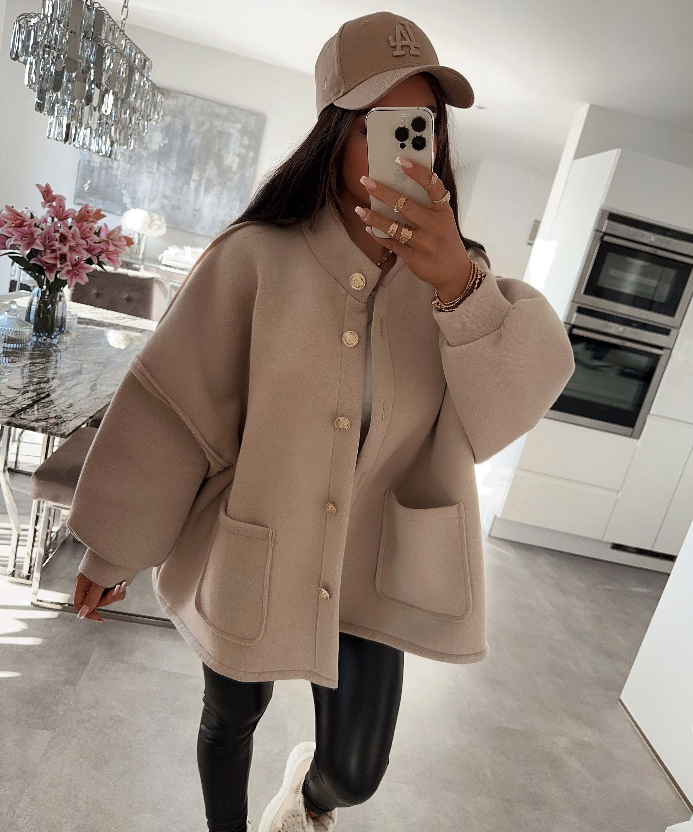 Beige oversized jacket Mine