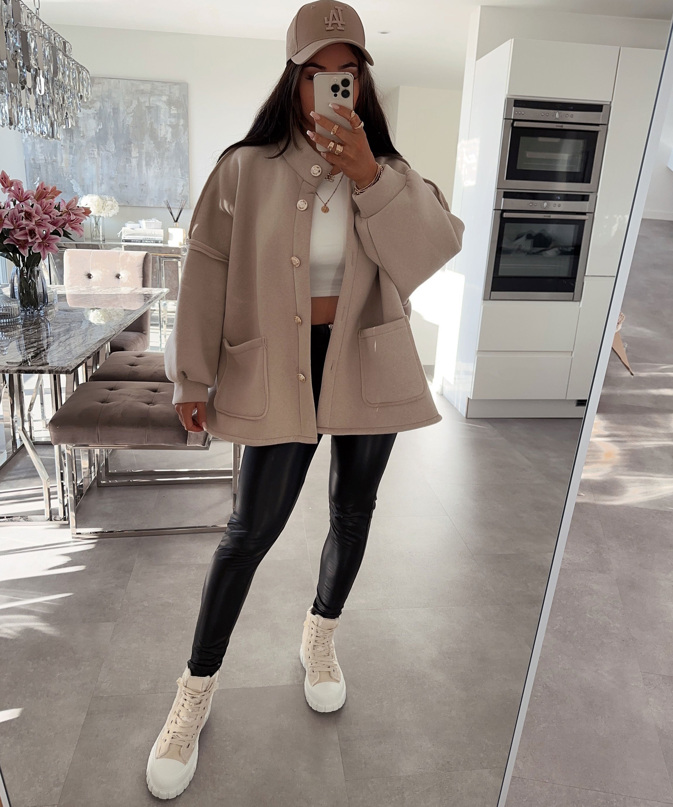 Beige oversized jacket Mine