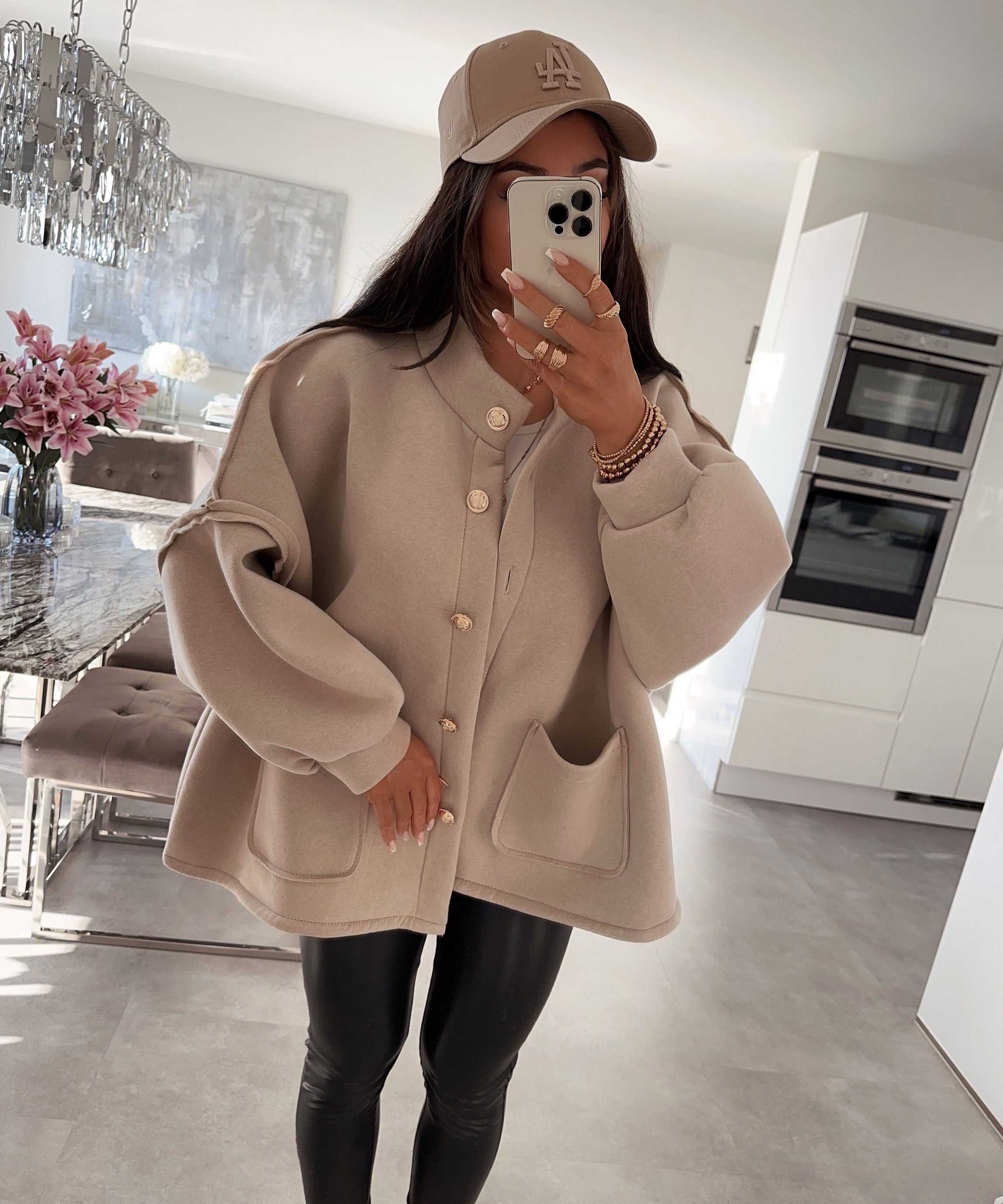 Beige oversized jacket Mine